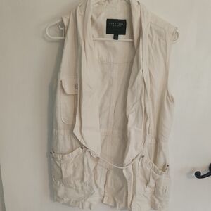 Sanctuary Cream Sleeveless Vest